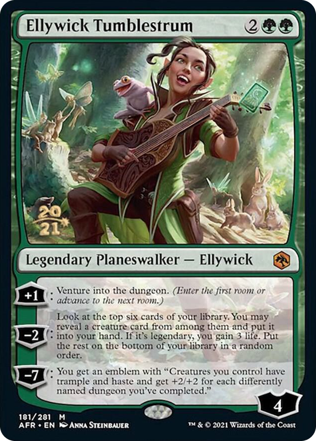 Ellywick Tumblestrum #181 M - Prerelease Cards Pokemon card