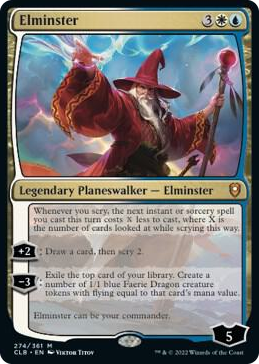 Elminster #274 M - Commander Legends: Battle for Baldur's Gate Pokemon card