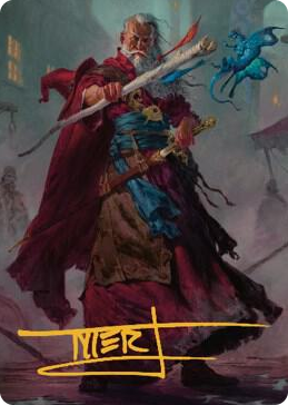 0064 Elminster Art Card (64/81) (Gold-Stamped Signature) S Art Series: Commander Legends: Battle for Baldur's Gate