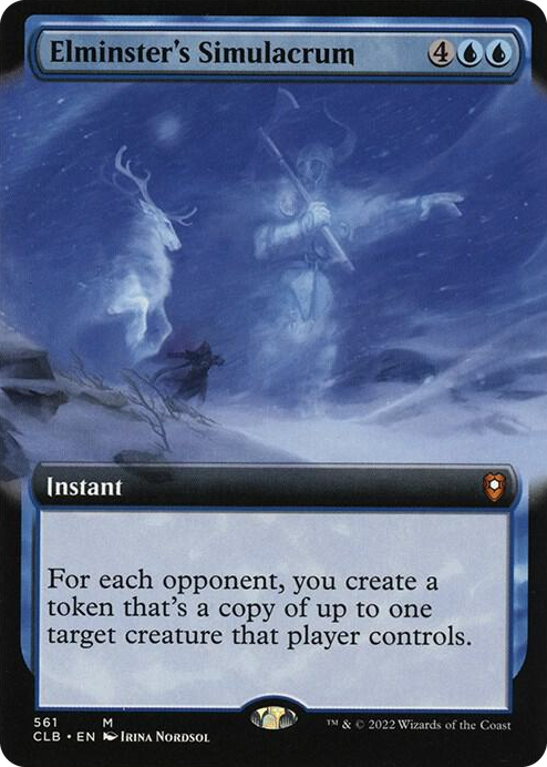 0561 Elminster's Simulacrum (Extended Art) M Commander Legends: Battle for Baldur's Gate