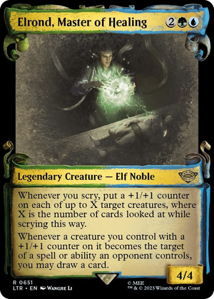 0651 Elrond, Master of Healing (Showcase Scrolls) R Universes Beyond: The Lord of the Rings: Tales of Middle-earth