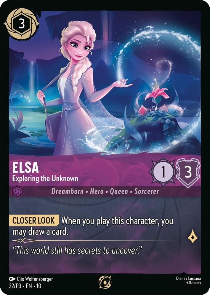 0022 Elsa - Exploring the Unknown Promo Disney Lorcana Promo Cards