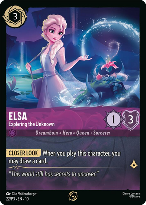 0022 Elsa - Exploring the Unknown Promo Disney Lorcana Promo Cards