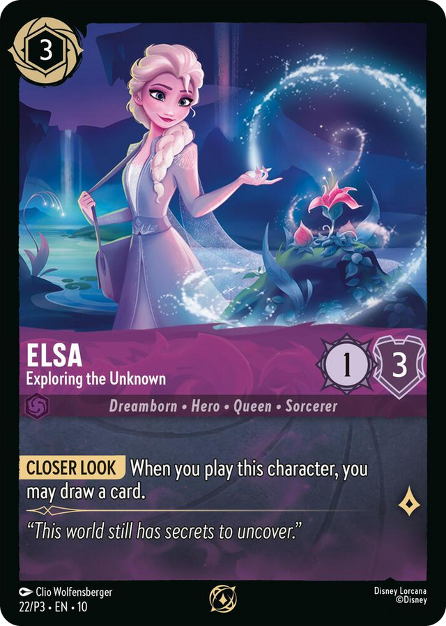 0022 Elsa - Exploring the Unknown Promo Disney Lorcana Promo Cards