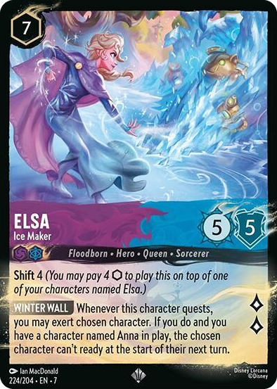 0224 Elsa - Ice Maker (224/204) Super Rare Illumineer's Quest: Palace Heist