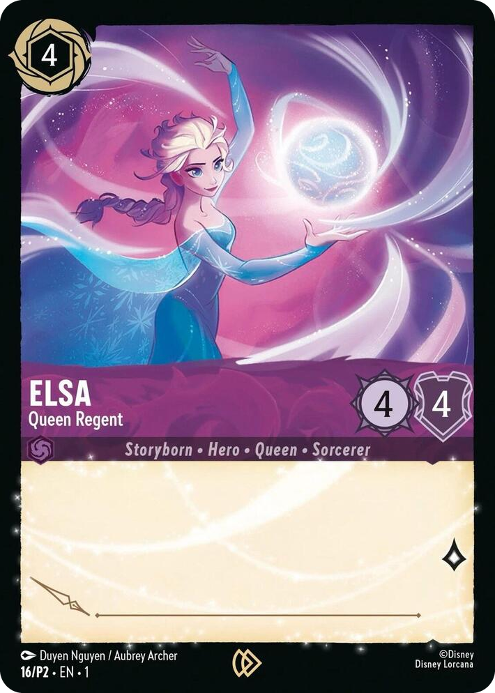 0016 Elsa - Queen Regent Promo Disney Lorcana Promo Cards