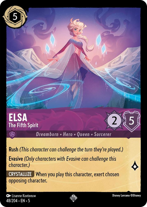 0048 Elsa - The Fifth Spirit Super Rare Shimmering Skies