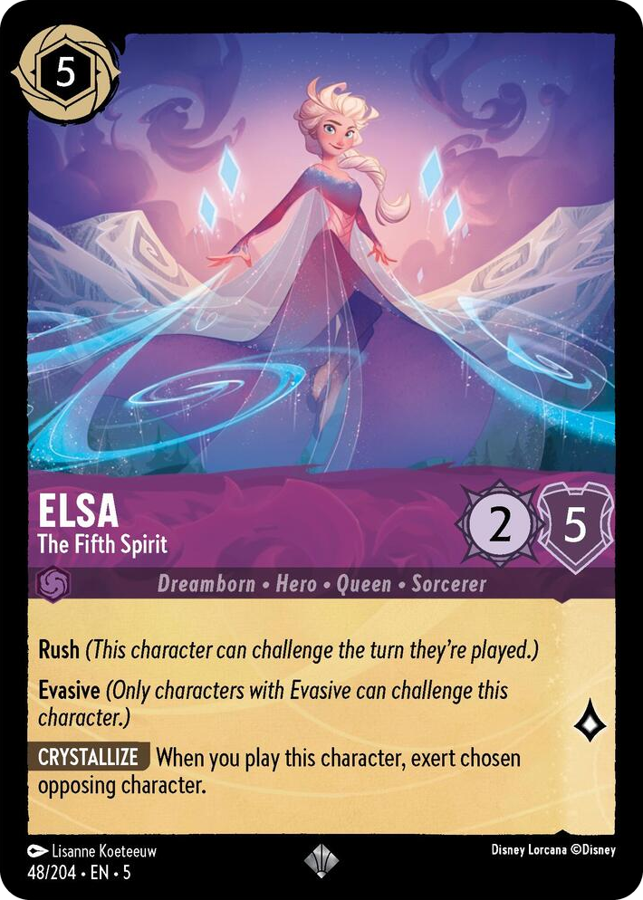 0048 Elsa - The Fifth Spirit Super Rare Shimmering Skies