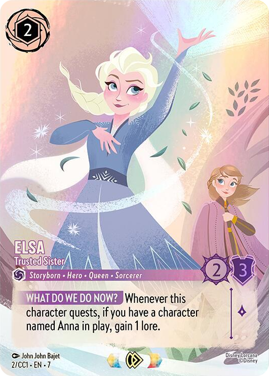 Elsa - Trusted Sister #2 Promo - Disney Lorcana Promo Cards Pokemon card
