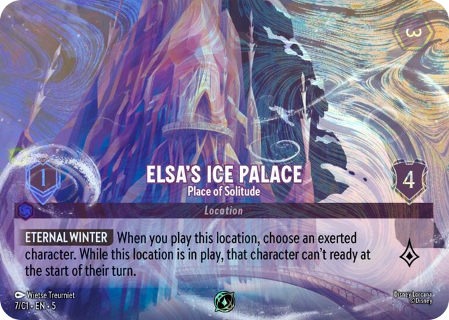 0007 Elsa's Ice Palace - Place of Solitude Promo Disney Lorcana Promo Cards