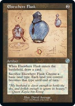 0078 Elsewhere Flask (Schematic) U The Brothers' War: Retro Frame Artifacts