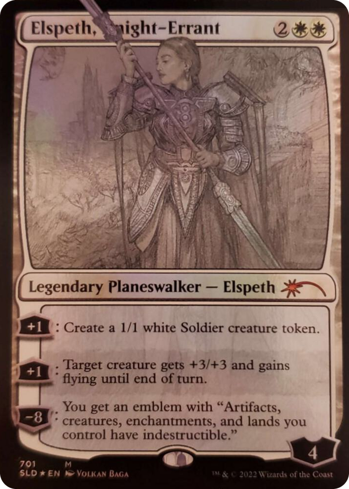 Elspeth, Knight-Errant (Sketch Showcase) #701 M - Secret Lair Drop Series Pokemon card