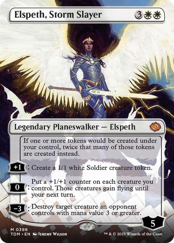 0398 Elspeth, Storm Slayer (Borderless) M Dragonstorm
