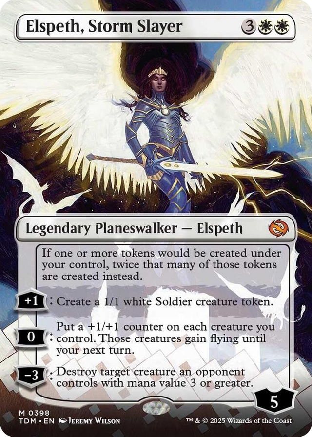 0398 Elspeth, Storm Slayer (Borderless) M Dragonstorm