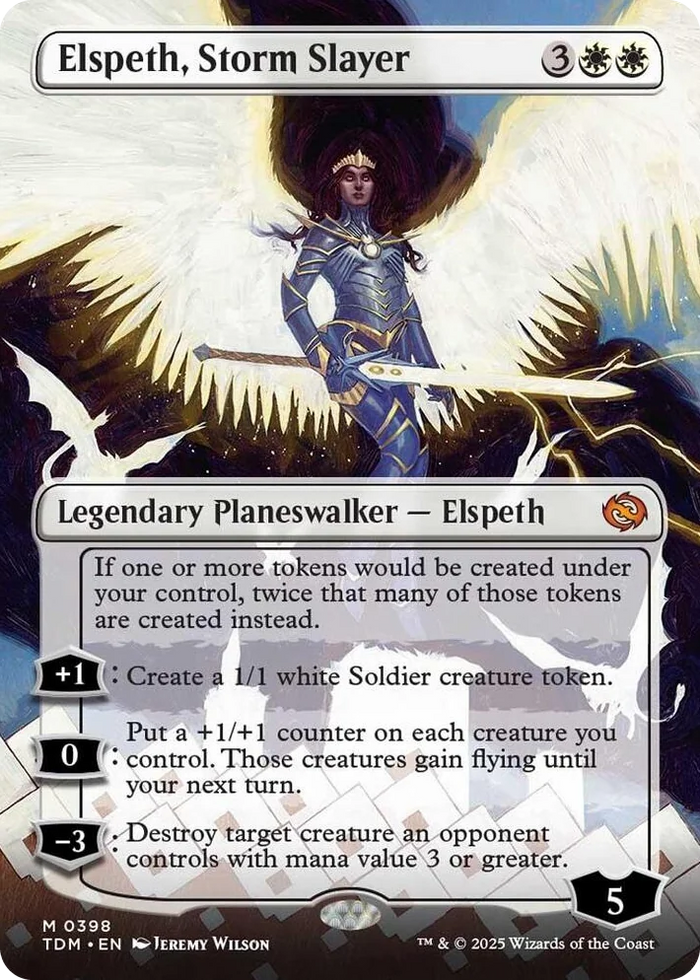 0398 Elspeth, Storm Slayer (Borderless) M Dragonstorm