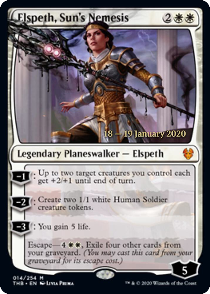 0014 Elspeth, Sun's Nemesis M Prerelease Cards