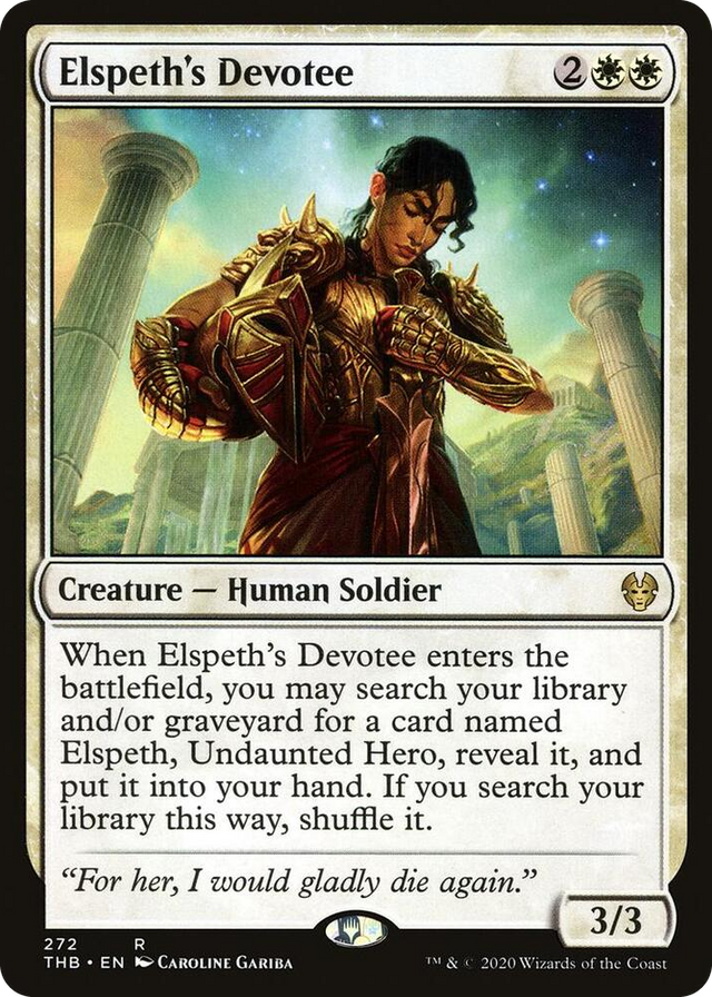 0272 Elspeth's Devotee R Theros Beyond Death