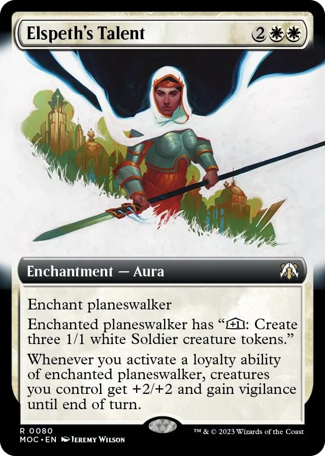 0080 Elspeth's Talent (Extended Art) R Commander: March of the Machine