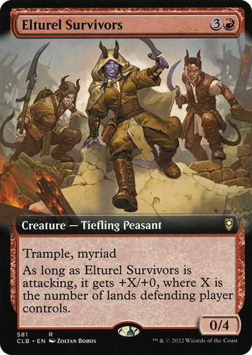 0581 Elturel Survivors (Extended Art) R Commander Legends: Battle for Baldur's Gate