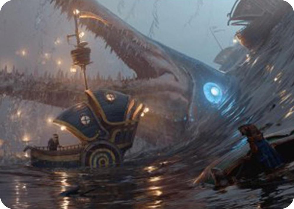 0006 Eluge, the Shoreless Sea Art Card S Art Series: Bloomburrow