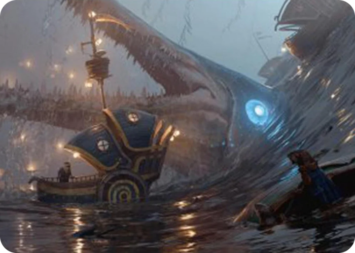 0006 Eluge, the Shoreless Sea Art Card S Art Series: Bloomburrow