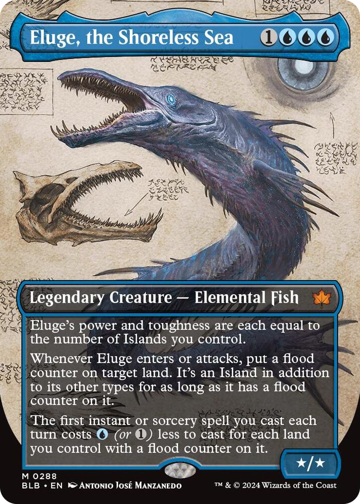0288 Eluge, the Shoreless Sea (Borderless) M Bloomburrow