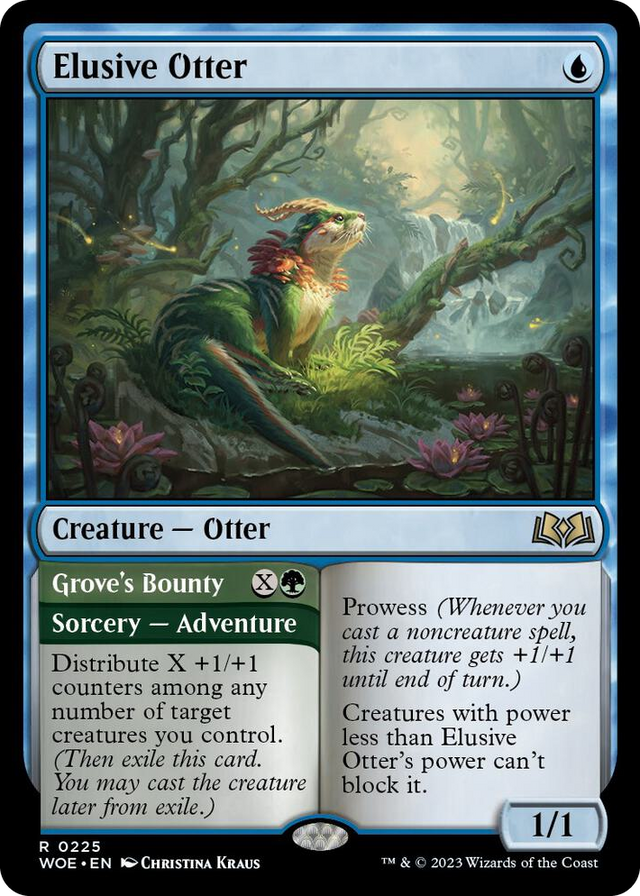 0225 Elusive Otter R Wilds of Eldraine