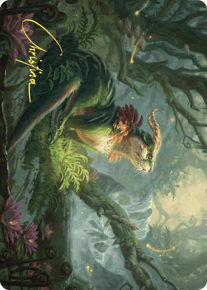 Elusive Otter Art Card (Gold-Stamped Signature) #37 S - Art Series: Wilds of Eldraine Pokemon card