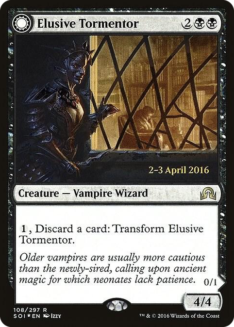 0108 Elusive Tormentor R Prerelease Cards