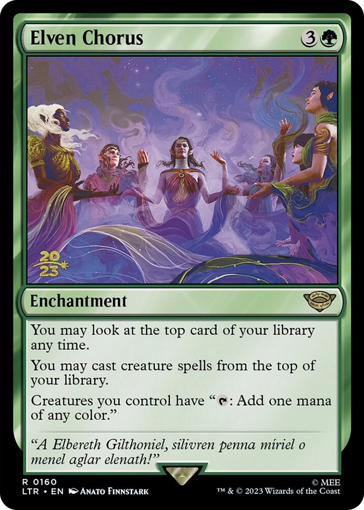 0160 Elven Chorus R Prerelease Cards