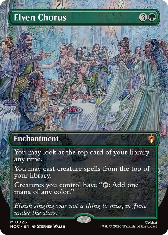 0026 Elven Chorus (Borderless) M The Hobbit: Eternal-Legal