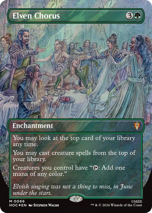 0066 Elven Chorus (Borderless) (Surge Foil) M The Hobbit: Eternal-Legal