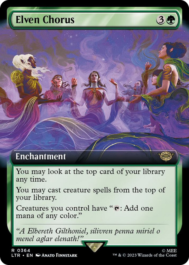 0364 Elven Chorus (Extended Art) R Universes Beyond: The Lord of the Rings: Tales of Middle-earth