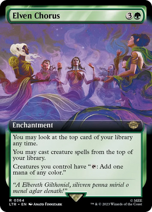 0364 Elven Chorus (Extended Art) R Universes Beyond: The Lord of the Rings: Tales of Middle-earth