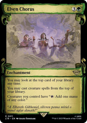 0611 Elven Chorus (Showcase Scrolls) R Universes Beyond: The Lord of the Rings: Tales of Middle-earth