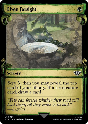 0612 Elven Farsight (Showcase Scrolls) C Universes Beyond: The Lord of the Rings: Tales of Middle-earth