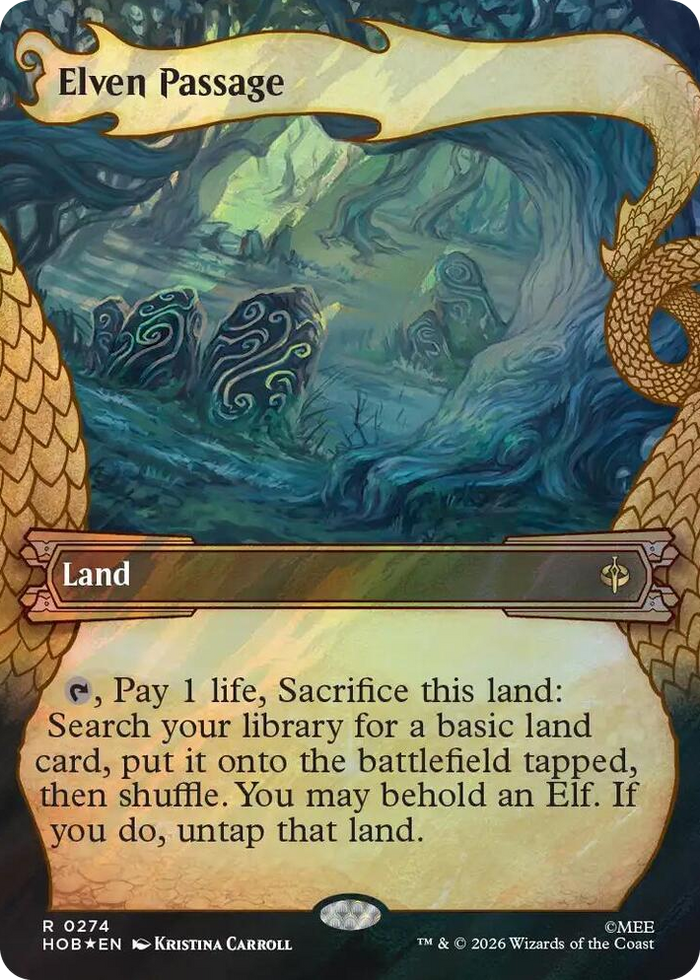Elven Passage (Showcase) (Surge Foil) #274 R - The Hobbit Pokemon card