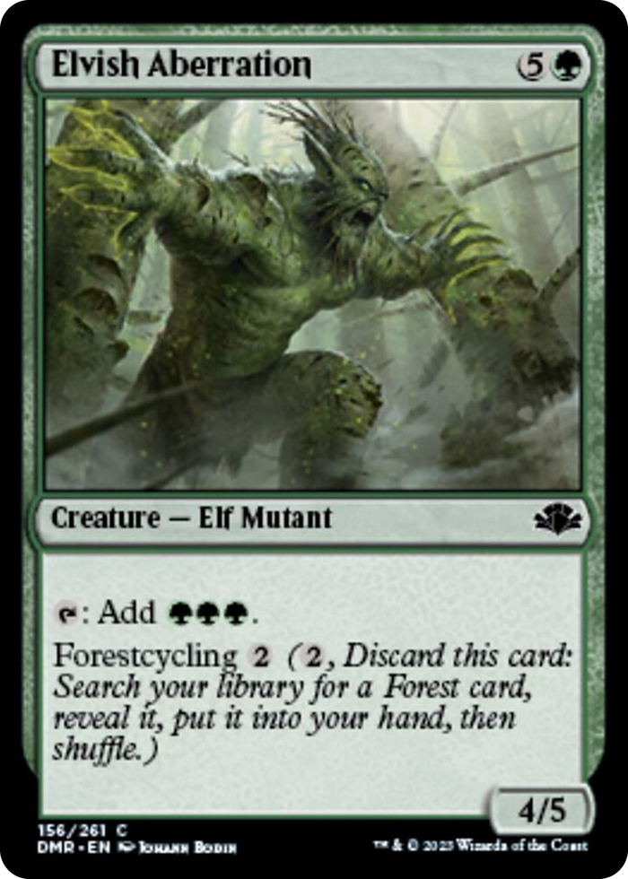 Elvish Aberration #156 C - Dominaria Remastered Pokemon card