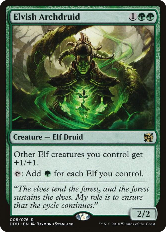 0005 Elvish Archdruid R Duel Decks: Elves vs. Inventors
