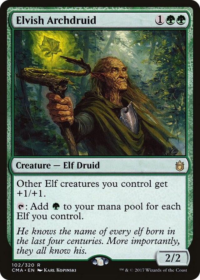 0102 Elvish Archdruid R Commander Anthology