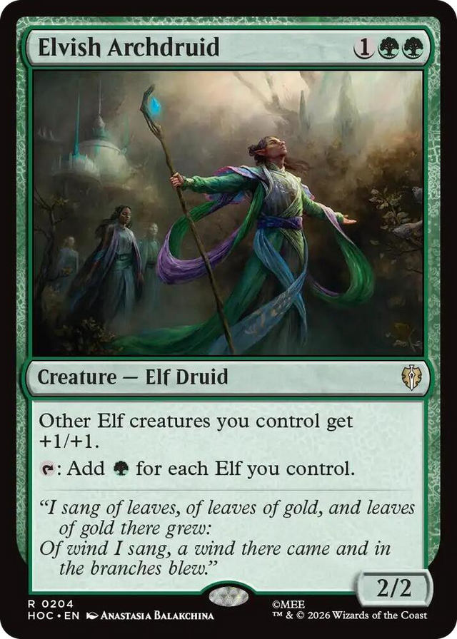 0204 Elvish Archdruid R The Hobbit: Eternal-Legal