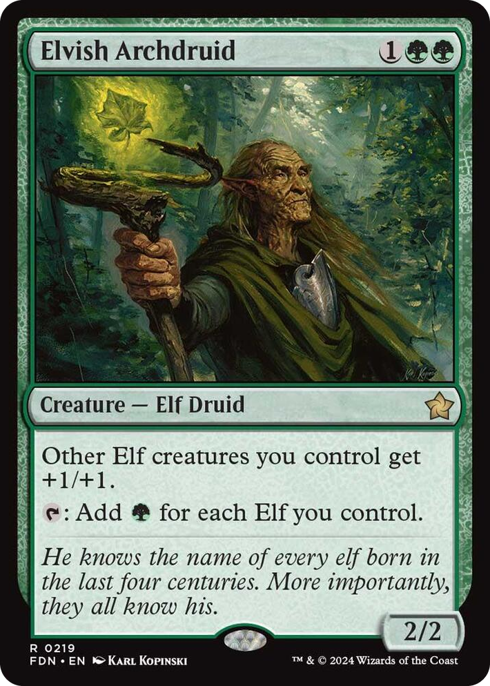 0219 Elvish Archdruid R Foundations