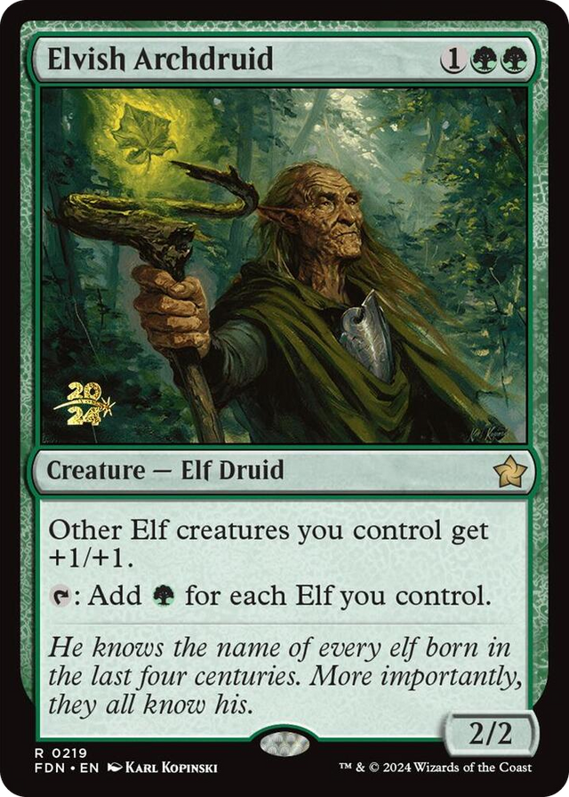 0219 Elvish Archdruid R Prerelease Cards