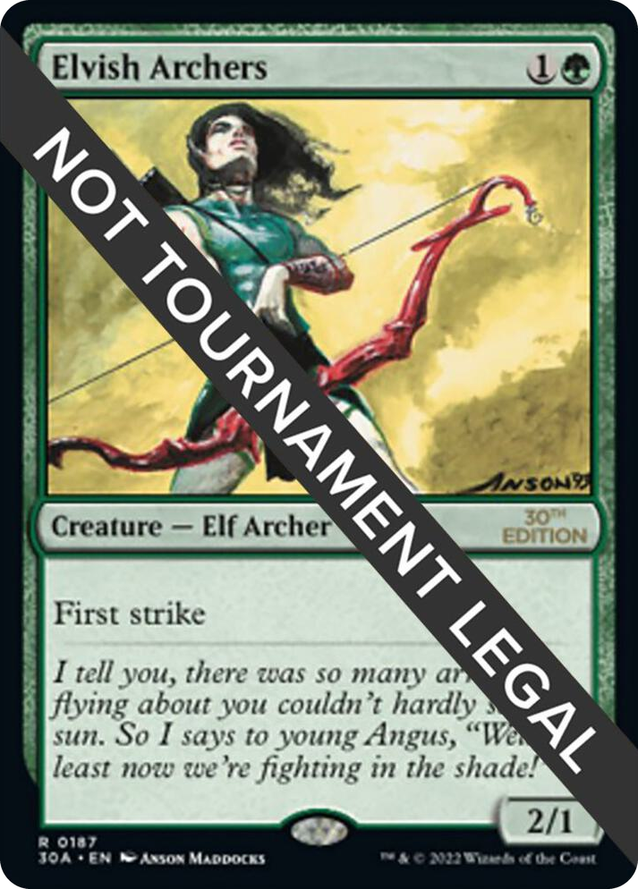0187 Elvish Archers R 30th Anniversary Edition