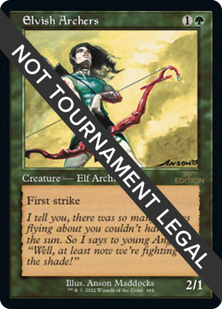 0484 Elvish Archers (Retro Frame) R 30th Anniversary Edition