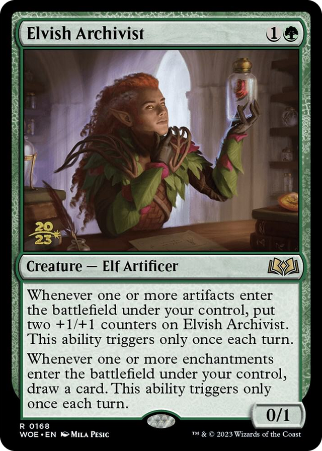 0168 Elvish Archivist R Prerelease Cards