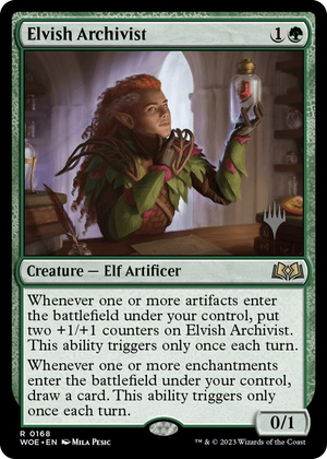 0168 Elvish Archivist R Promo Pack: Wilds of Eldraine
