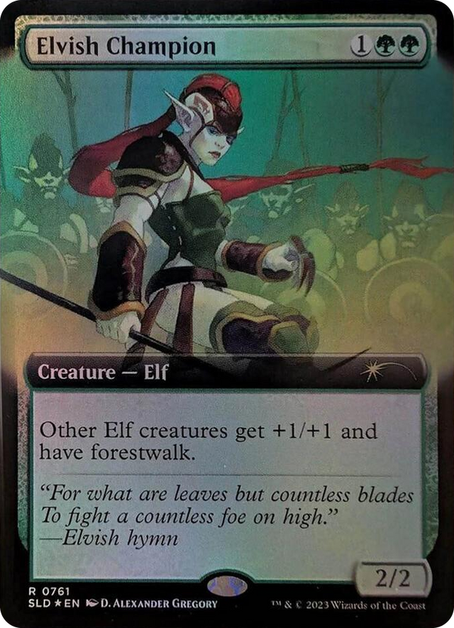 0761 Elvish Champion (Extended Art) R Secret Lair Drop Series