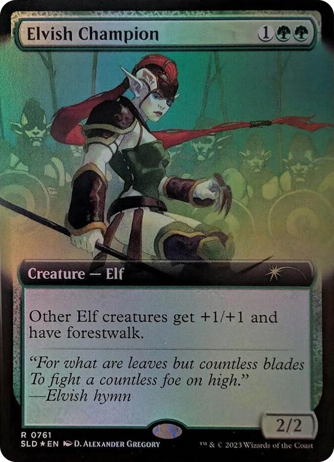 Elvish Champion (Extended Art) #761 R - Secret Lair Drop Series Pokemon card