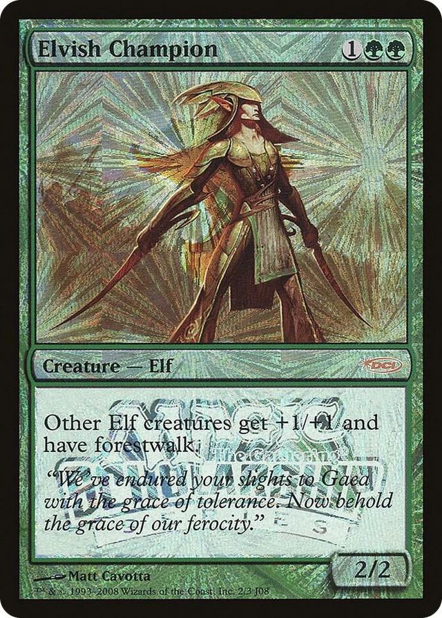 0002 Elvish Champion (Scholarship Series) P Junior Series Promos